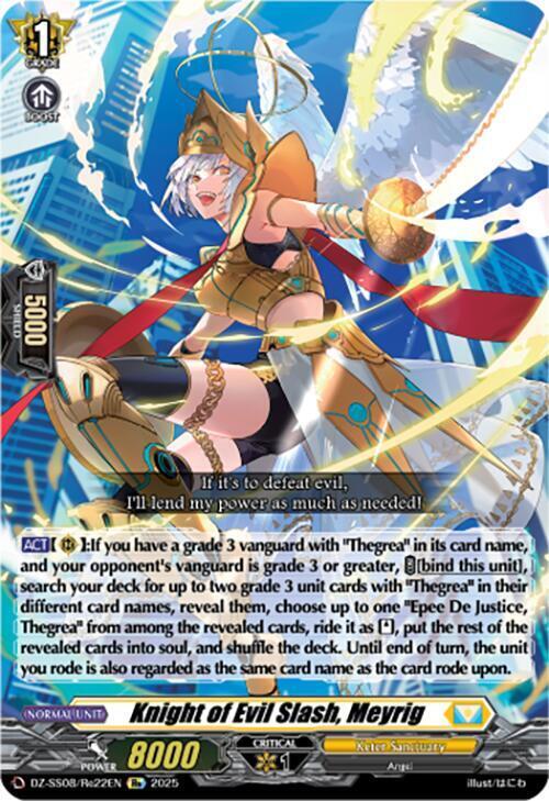 Knight of Evil Slash, Meyrig Card Front