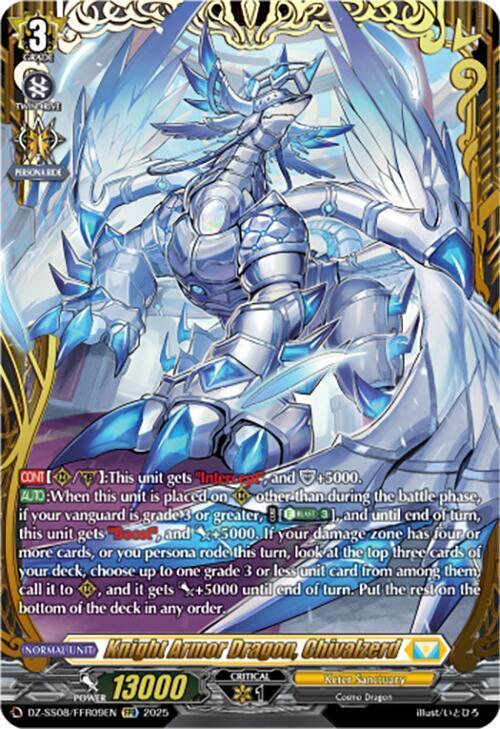 Knight Armor Dragon, Chivalzerd Card Front