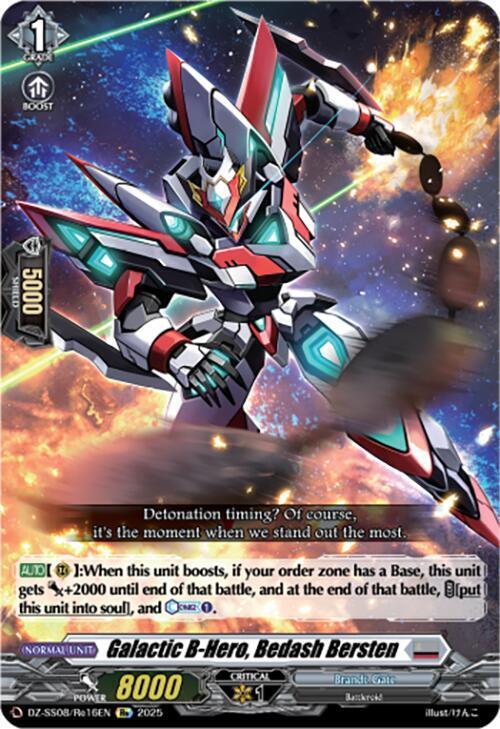 Galactic B-Hero, Bedash Bersten Card Front