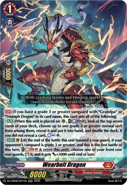 Wearbolt Dragon Card Front