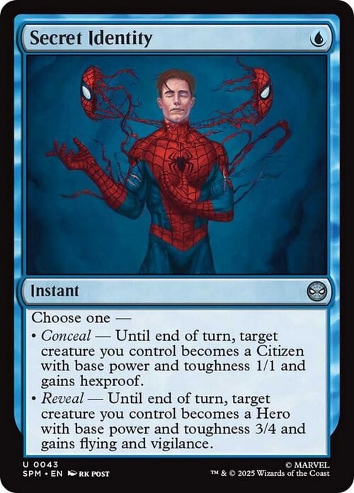 Secret Identity Card Front