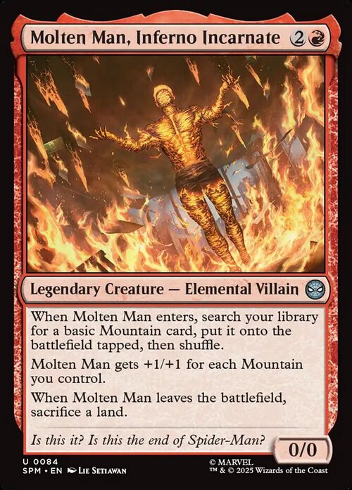 Molten Man, Inferno Incarnate Card Front
