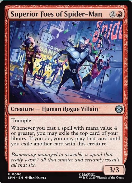 Superior Foes of Spider-Man Card Front