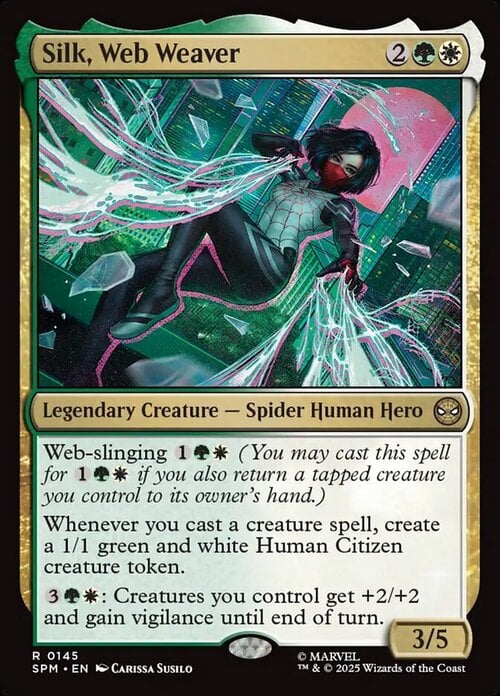 Silk, Web Weaver Card Front