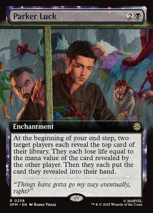 Parker Luck Card Front