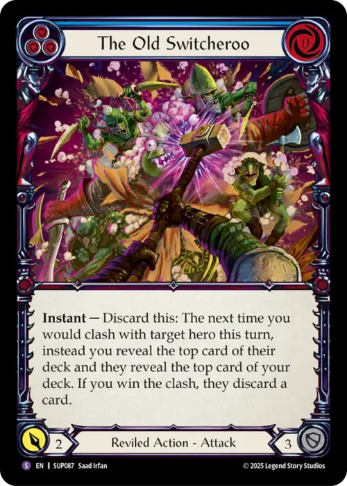 The Old Switcheroo Card Front