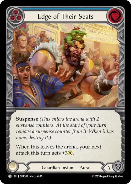 Edge of Their Seats - Blue Card Front
