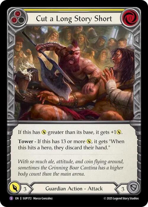 Cut a Long Story Short Card Front
