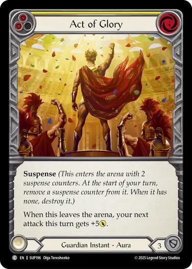 Act of Glory - Yellow Card Front