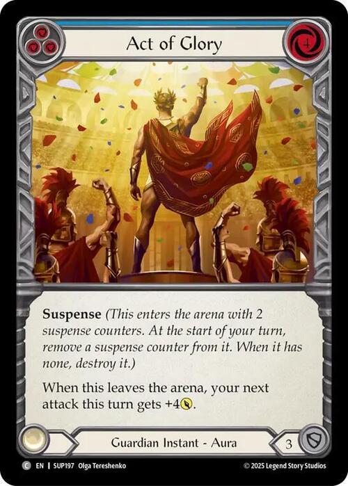 Act of Glory - Blue Card Front