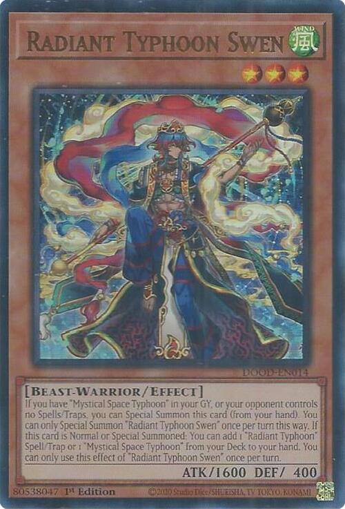 Radiant Typhoon Swen Card Front