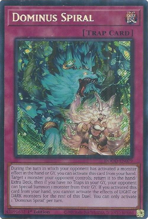 Dominus Spiral Card Front