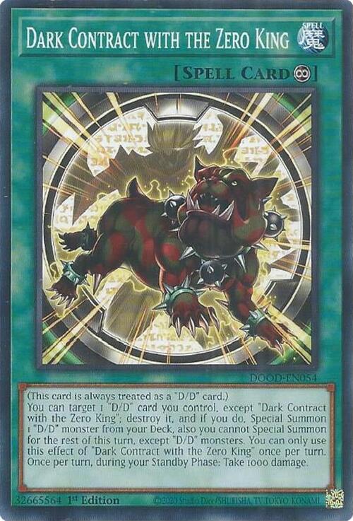 Dark Contract with the Zero King Card Front