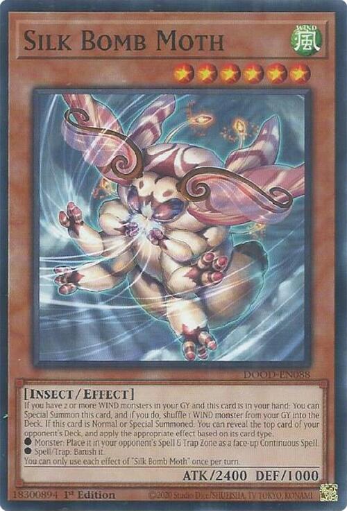 Silk Bomb Moth Card Front
