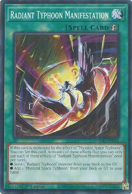 Radiant Typhoon Manifestation Card Front