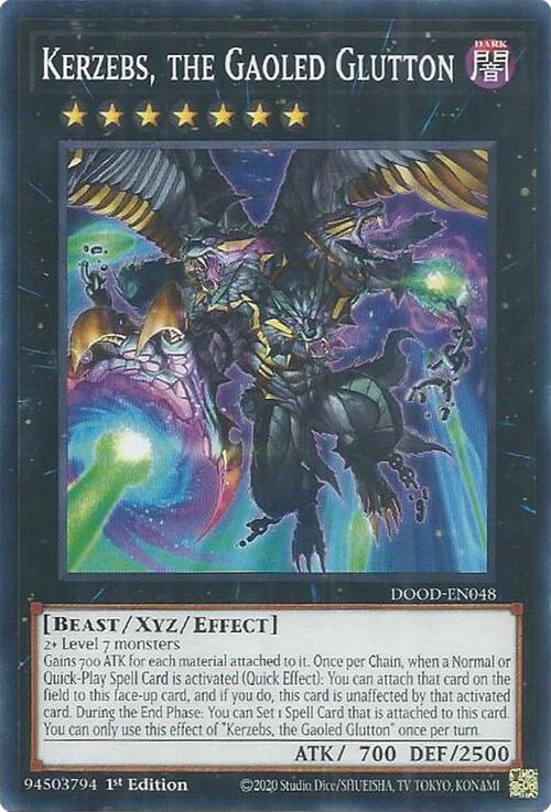 Kerzebs, the Gaoled Glutton Card Front
