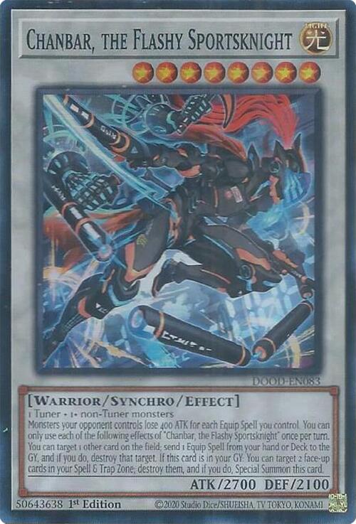 Chanbar, the Flashy Sportsknight Card Front