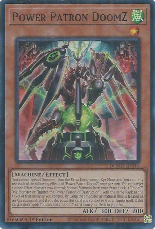 Power Patron DoomZ Card Front