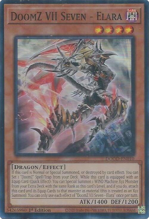 DoomZ VII Seven - Elara Card Front