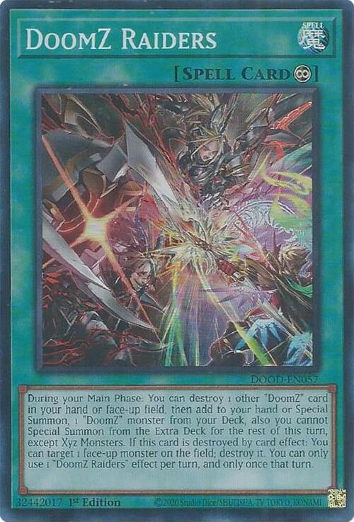 DoomZ Raiders Card Front
