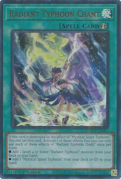 Radiant Typhoon Chant Card Front