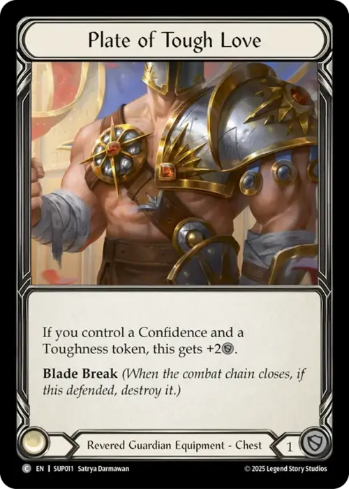 Plate of Tough Love Card Front
