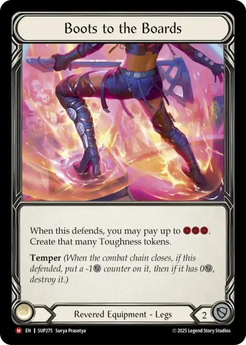 Boots to the Boards Card Front