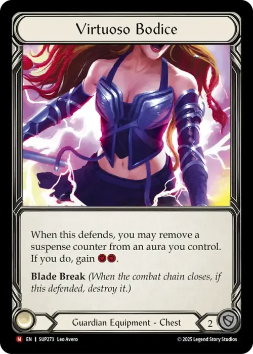 Virtuoso Bodice Card Front