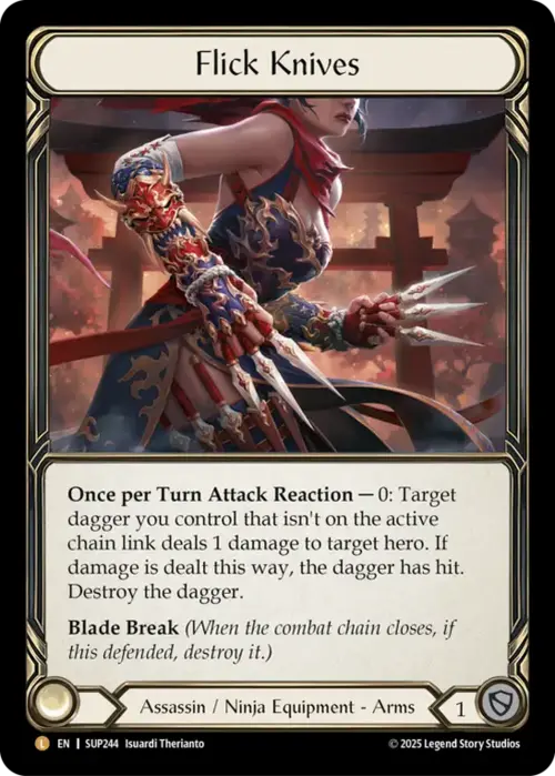 Flick Knives Card Front