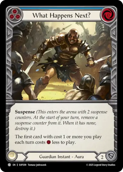 What Happens Next? Card Front