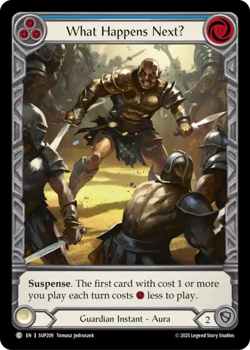 What Happens Next? Card Front