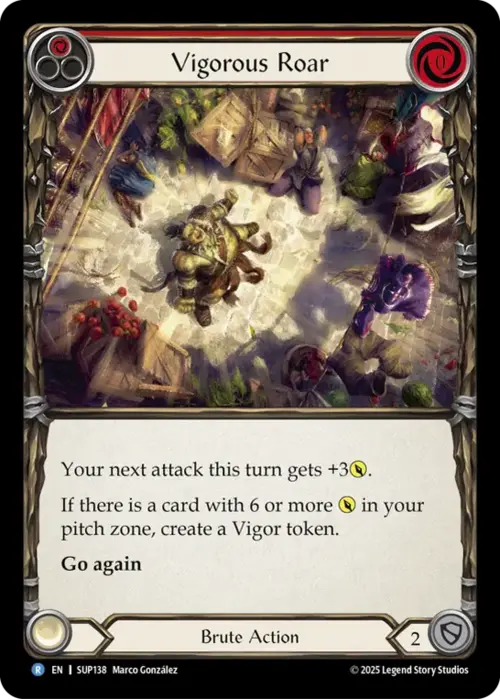 Vigorous Roar Card Front