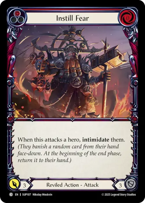 Instill Fear - Red Card Front
