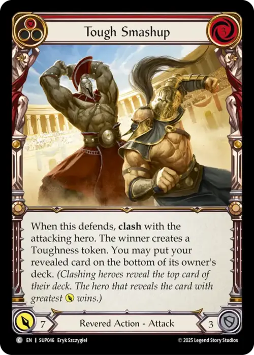 Tough Smashup - Red Card Front