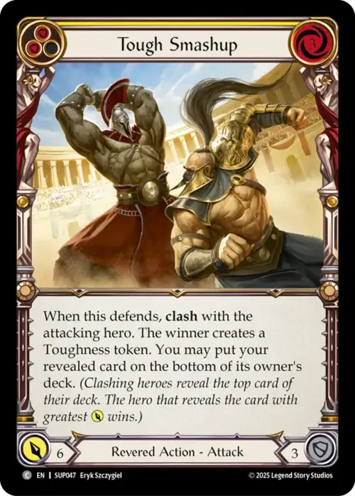 Tough Smashup - Yellow Card Front