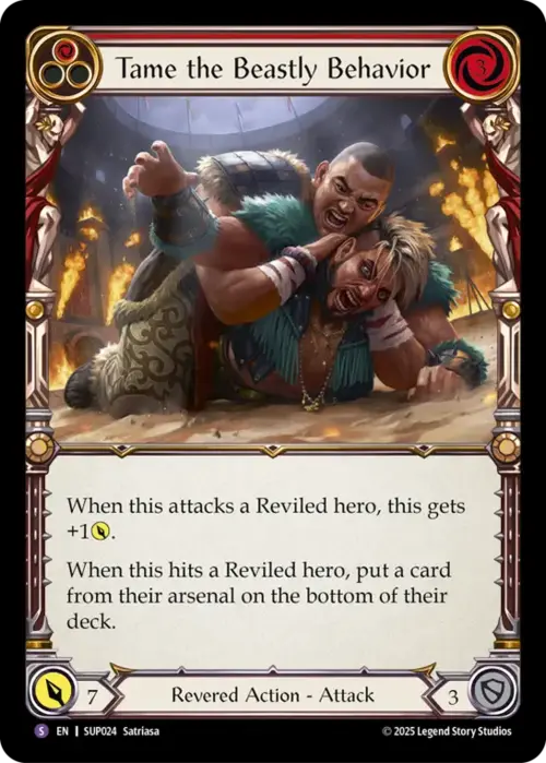 Tame the Beastly Behavior Card Front