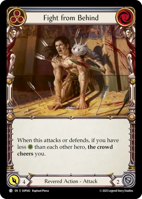 Fight from Behind - Blue Card Front