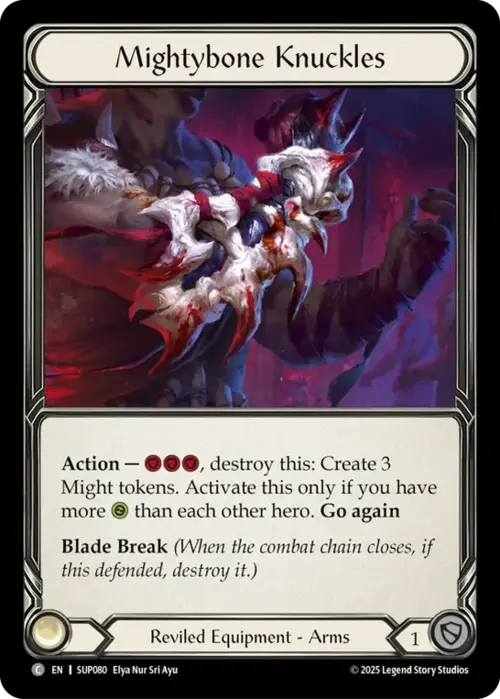 Mightybone Knuckles Card Front