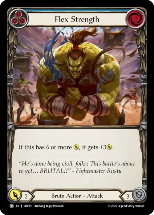 Flex Strength - Blue Card Front