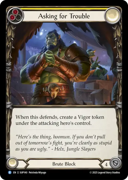Asking for Trouble Card Front