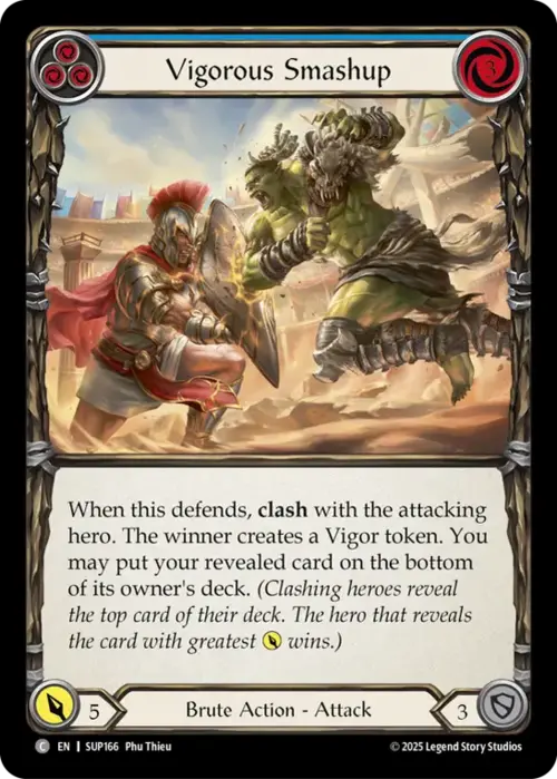 Vigorous Smashup - Blue Card Front