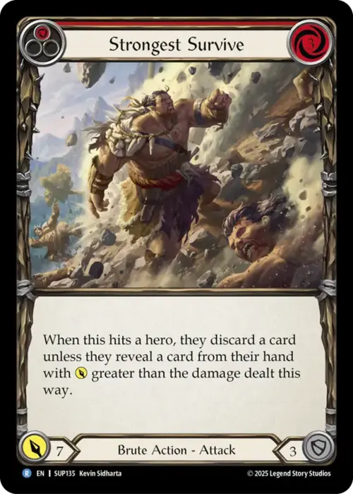 Strongest Survive - Red Card Front