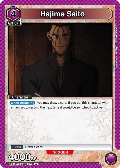 Hajime Saito Card Front
