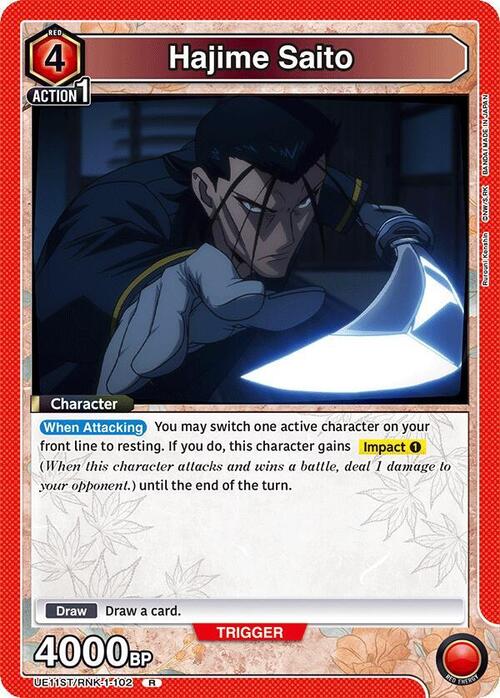 Hajime Saito Card Front