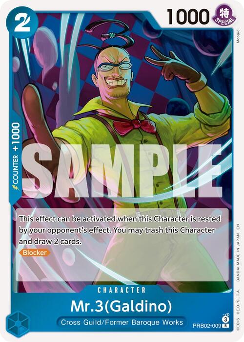 Mr.3(Galdino) Card Front