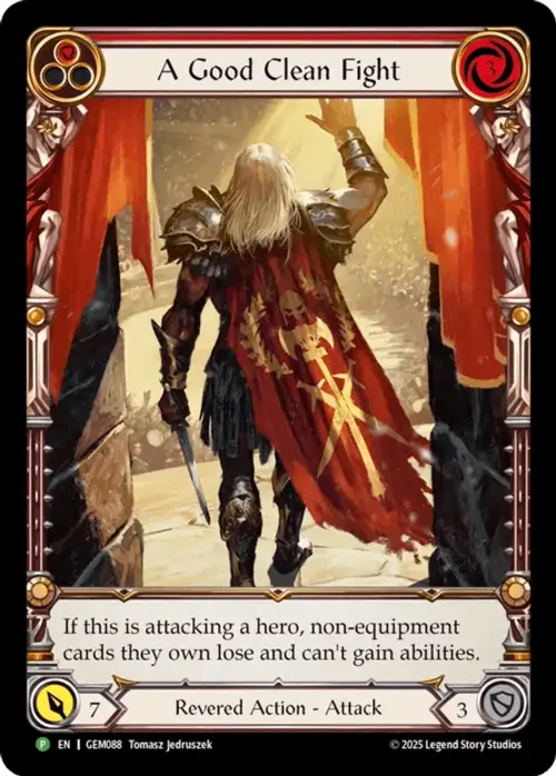 A Good Clean Fight Card Front