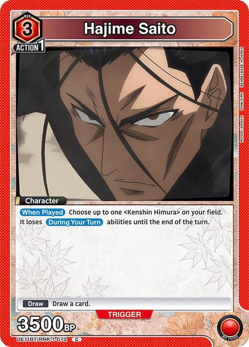 Hajime Saito Card Front