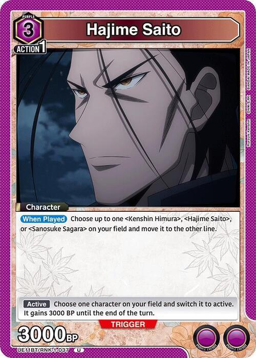 Hajime Saito Card Front