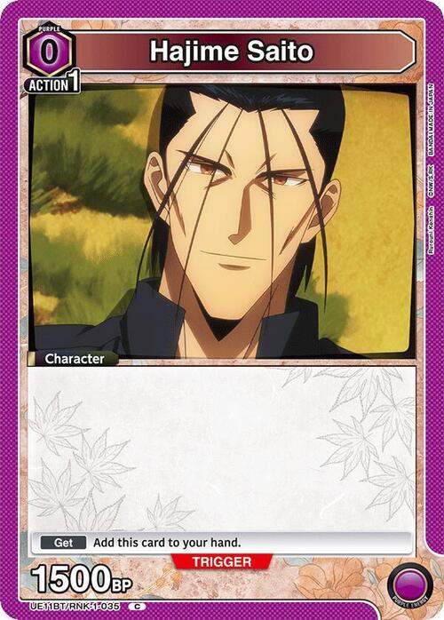 Hajime Saito Card Front