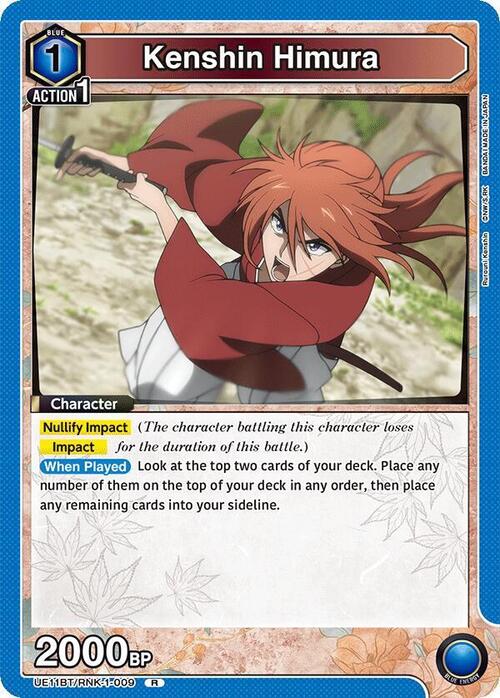 Kenshin Himura Card Front